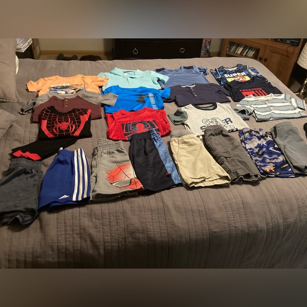 Misc. Boys Size 5, 5/5A, 5/6 Shorts, Short Sleeved Tees and 1 Pajama (Group 2)